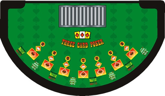 Casino Party 3 Card Poker Table